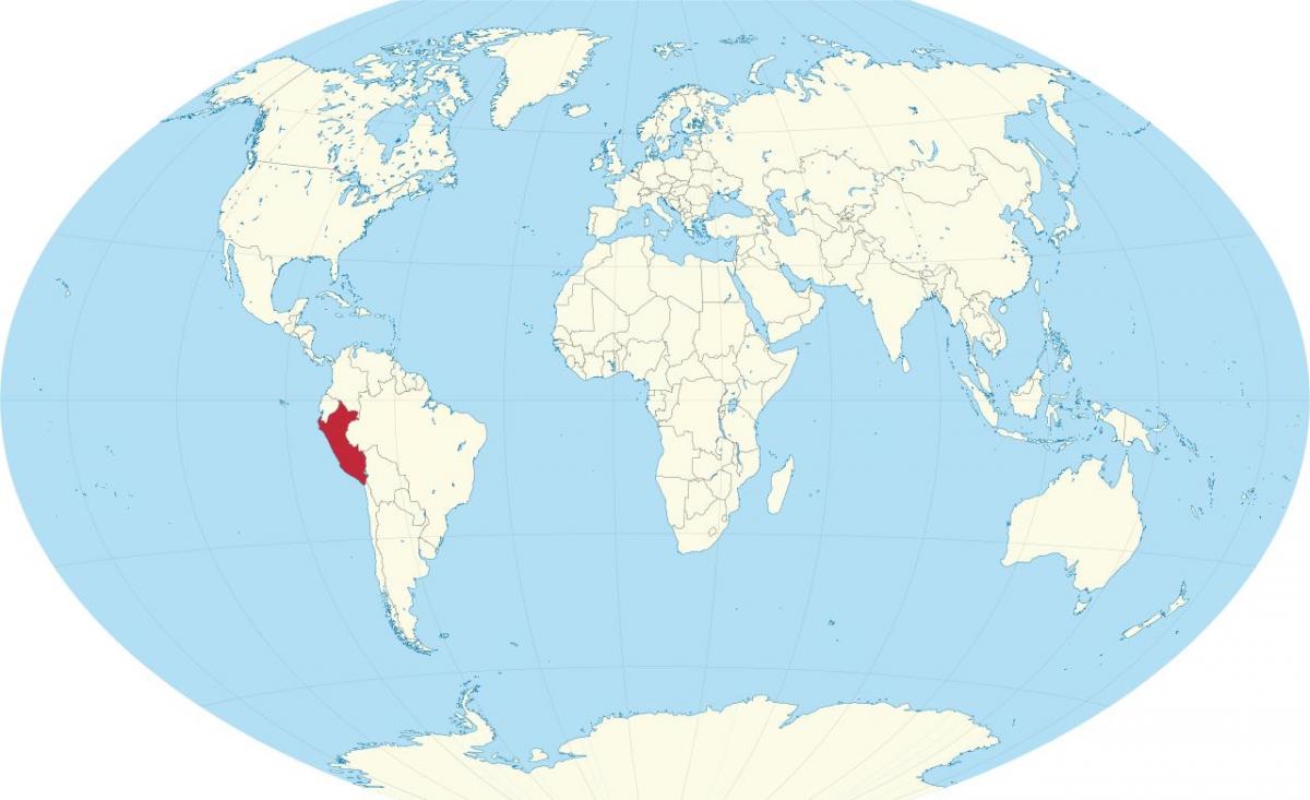Държава Перу върху картата на света