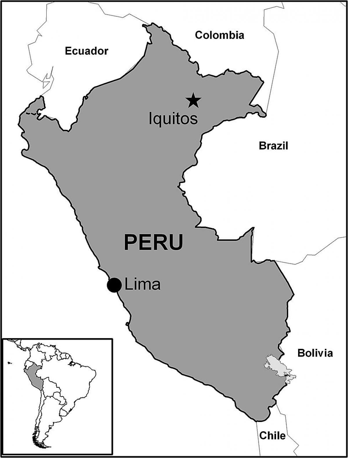 карта на икитос, Перу
