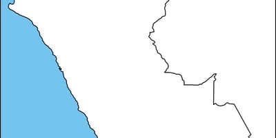 Карта празна карта Перу