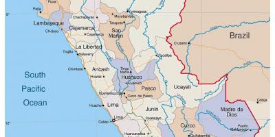 Карта подробна карта на Перу